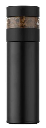 Классический термос для заваривания чая с указанием температор Xiaomi Quance 400mL черный
