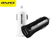 Автомобильное заряд. устр. Awei 2USB 3.4A C-300, черное