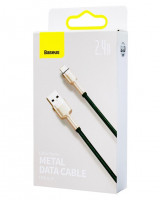 Baseus Cafule Series Metal Data Cable USB to IP 2.4A 2m Green
