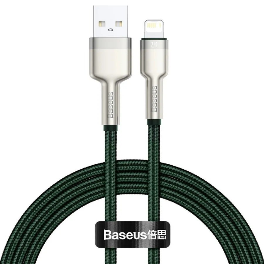 Baseus Cafule Series Metal Data Cable USB to IP 2.4A 2m Green