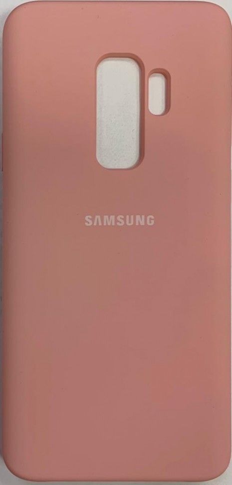 Накладка для Samsung Galaxy S9 Plus Silicone cover розовая
