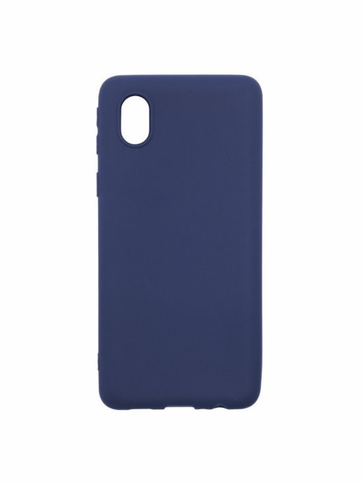 Накладка для Samsung Galaxy A01 Core/M01 Core Silicone cover темно-синяя