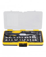 Набор ножей для резьбы по дереву Xiaomi Deli Utility Knife DL-DP1 (16 лезвий) черный