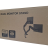 Кронштейн для 2х мониторов настольное крепление черный