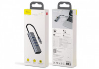 Переходник Baseus Enjoy USB на 4xUSB 3.0 (CAHUB-Q0G)