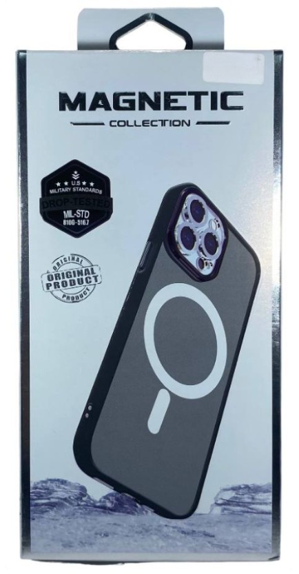 Накладка для Samsung Galaxy S23 Ultra Magsafe пластик черный