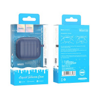 Силиконовый чехол для AirPods 2 Hoco WB22 синий