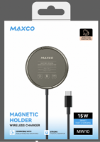 Беспроводное зарядное устройство Maxco Magnetic MW10 15W серое