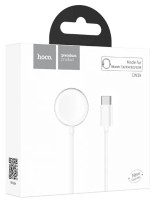 Беспроводное зарядное устройство для Apple Watch Hoco CW39C магнитное 1.2м 1A белое