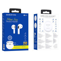 Беспроводные наушники TWS Borofone BE41 BT5.1/25mAh/3ч белые