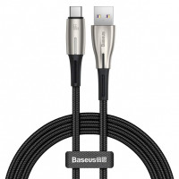 Usb Кабель-зарядка TYPE-C Baseus Water Dropshaped Lamp SuperCharge Cable 66W 1м (CATSD-M06) зелёный