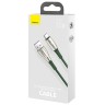 Usb Кабель-зарядка TYPE-C Baseus Water Dropshaped Lamp SuperCharge Cable 66W 1м (CATSD-M06) зелёный
