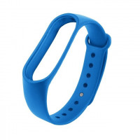 Ремешок для Xiaomi Mi Band 3/4 силиконовый ярко-синий