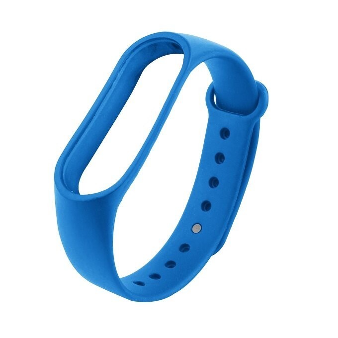 Ремешок для Xiaomi Mi Band 3/4 силиконовый ярко-синий