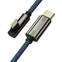 Usb Кабель-зарядка Lightning Baseus 1м (CACS000003) угловой синий