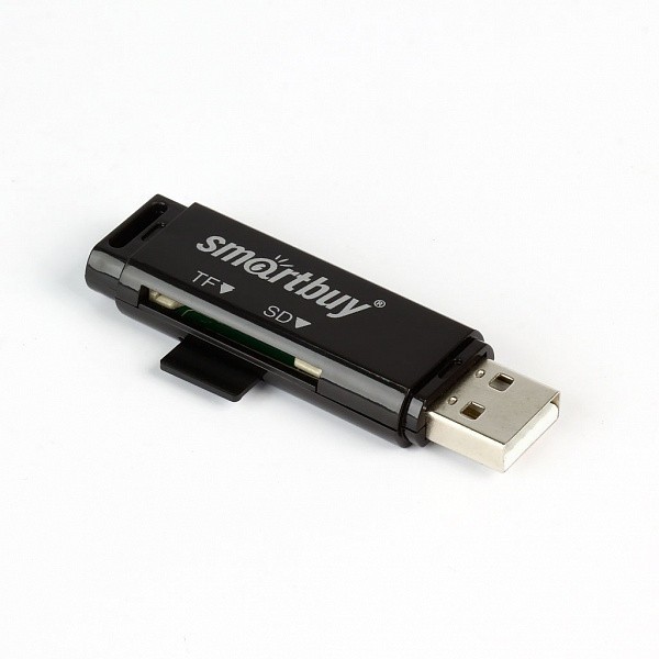 Картридер Smartbuy 715 USB - SD/microSD (SBR-715-K) черный