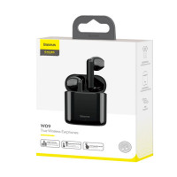Мобильная Bluetooth-гарнитура Baseus Encok W09 IP54/BT5.0/40mAh (450mAh)/5ч (NGW09-01) черная