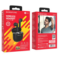 Беспроводные наушники TWS Borofone BE49 BT5.0/35mAh/3.5ч чёрные