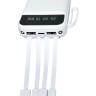 Powerbank Xreel 10000mAh 2USB/1USB-C с проводом Type-C/Lightning/Micro белый