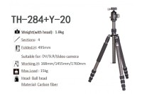 Jmary TH284+Y20 Профессиональный Карбоновый Штатив (24/170CM нагрузка 15кг)