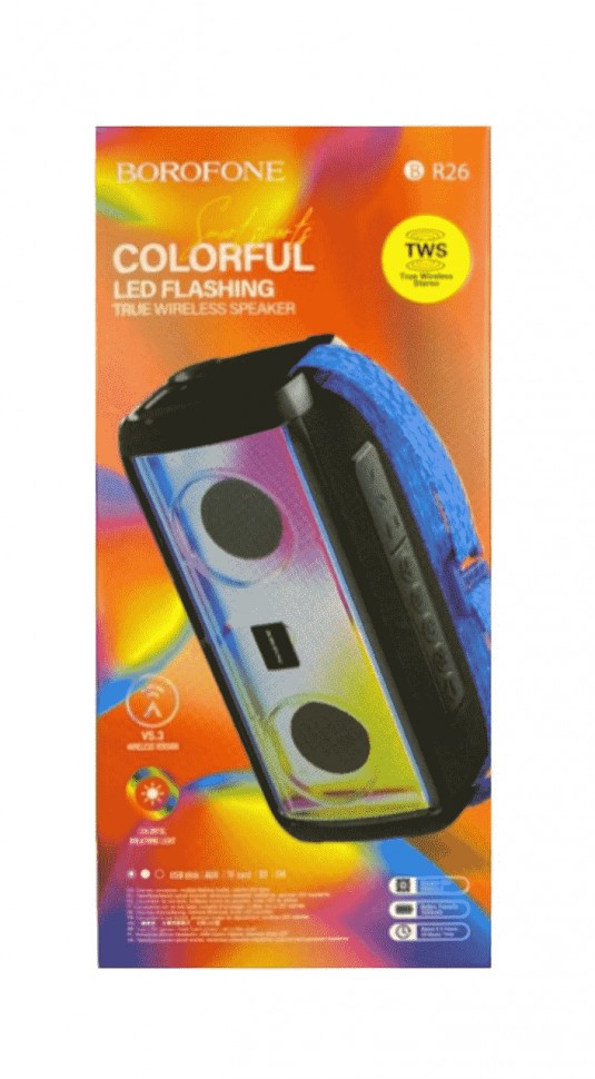 Bluetooth колонка Borofone BR26 BT5.0/10Вт/MicroSD/FM черная