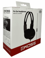 Стереонаушники полноразмерные KOSS UR-10 с микрофоном AUX черные