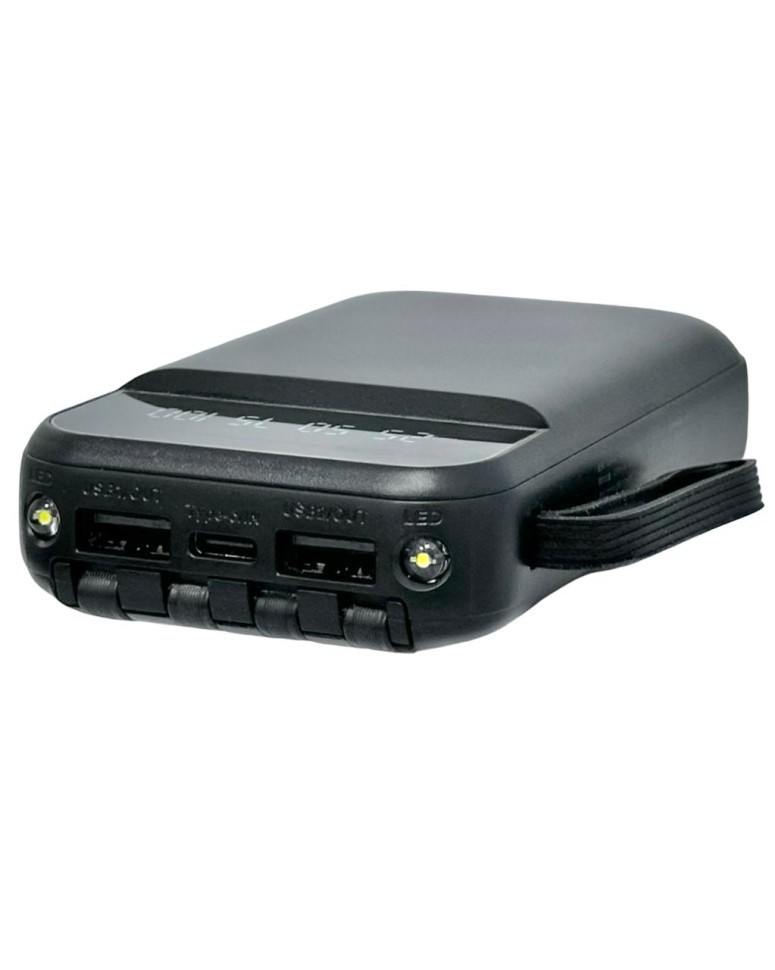 Powerbank Xreel 10000mAh 2USB/1USB-C с проводом Type-C/Lightning/Micro черный