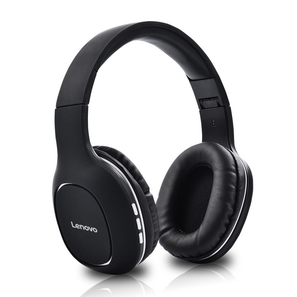 Стереонаушники Bluetooth полноразмерные Lenovo HD300 BT5.0/300mAh/11ч черные