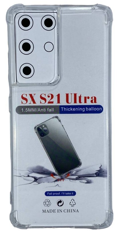 Чехол-накладка силикон 1.5мм Samsung Galaxy S21 Ultra/S30 Ultra прозрачный