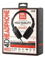 Стереонаушники Полноразмерные Remax RM-805 1.2м чёрные