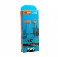 Наушники с микрофоном Faison Q4 Bass 1.2м серый