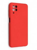 Накладка для Samsung Galaxy A12 Silicone cover красная