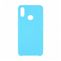 Накладка для Samsung Galaxy A10S Silicone cover голубая