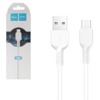 Usb Кабель-зарядка Type-C Hoco X20 Flash 3A 1м силиконовый белый