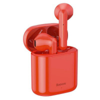 Мобильная Bluetooth-гарнитура Baseus Encok W09 IP54 V5.0 сенсорная (NGW09-09) красная