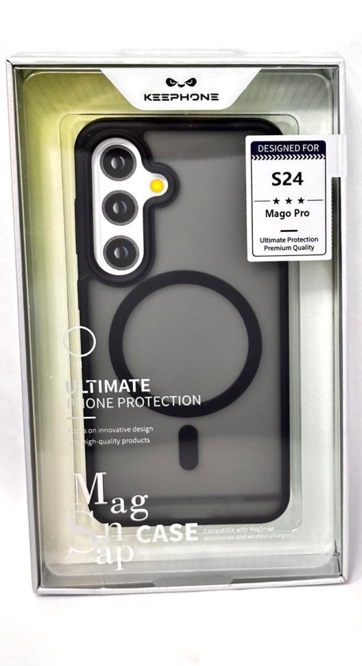 Накладка для Samsung Galaxy S24 Keephone Mago Pro Magsafe матовый черный