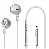 Стереонаушники Lenovo HF140 с микрофоном белые