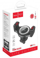 Держатель в автомобиль в воздуховод Hoco S1 Lite с зажимом серебристый