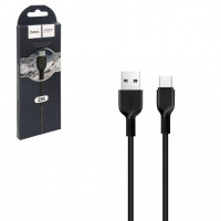 Usb Кабель-зарядка Type-C Hoco X20 Flash 2.4A 2м силиконовый черный