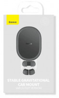 Держатель в автомобиль в воздуховод Baseus Stable Gravitational (SUWX000001) черный