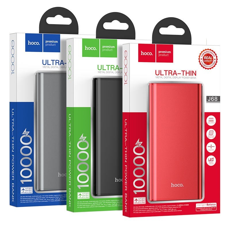 Powerbank Hoco J68 10000mAh 2A 1USB красный