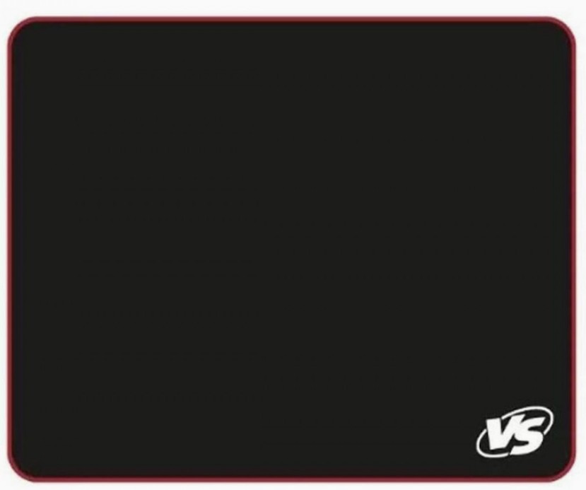 Perfeo Коврик для компьютерной мыши "Black", "Красный", (180*220*2 мм),ткань+резиновое основание