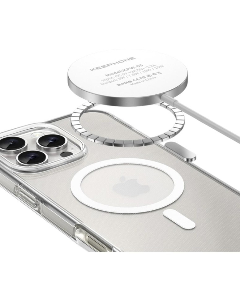 Накладка для i-Phone 16 Pro Max Keephone Non-Yellowing MagSnap прозрачный