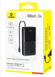 Powerbank Baseus Bipow 2 Digital Display 20W 10000mAh (P10077101113-00) черный