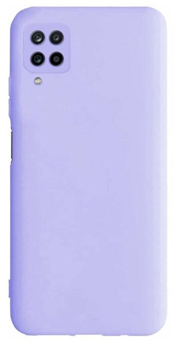 Накладка для Samsung Galaxy A12 Silicone cover лаванда