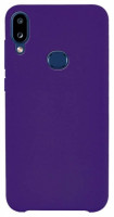 Накладка для Samsung Galaxy A10S Silicone cover фиолетовая