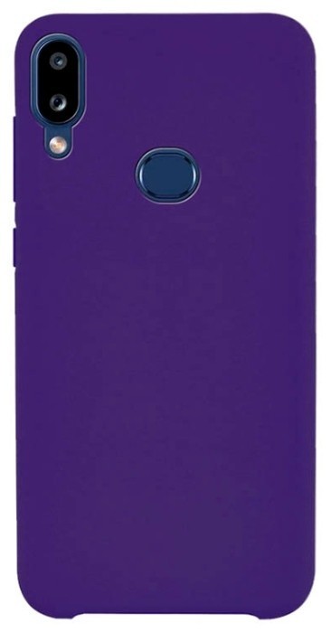 Накладка для Samsung Galaxy A10S Silicone cover фиолетовая
