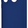 Накладка для Samsung Galaxy A21 Silicone cover темно-синяя