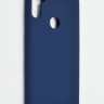 Накладка для Samsung Galaxy A21 Silicone cover темно-синяя
