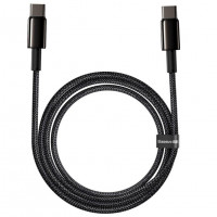 Кабель-зарядка Type-C на Type-C Baseus Tungsten Gold 100W 2м (CATWJ-A01) чёрный